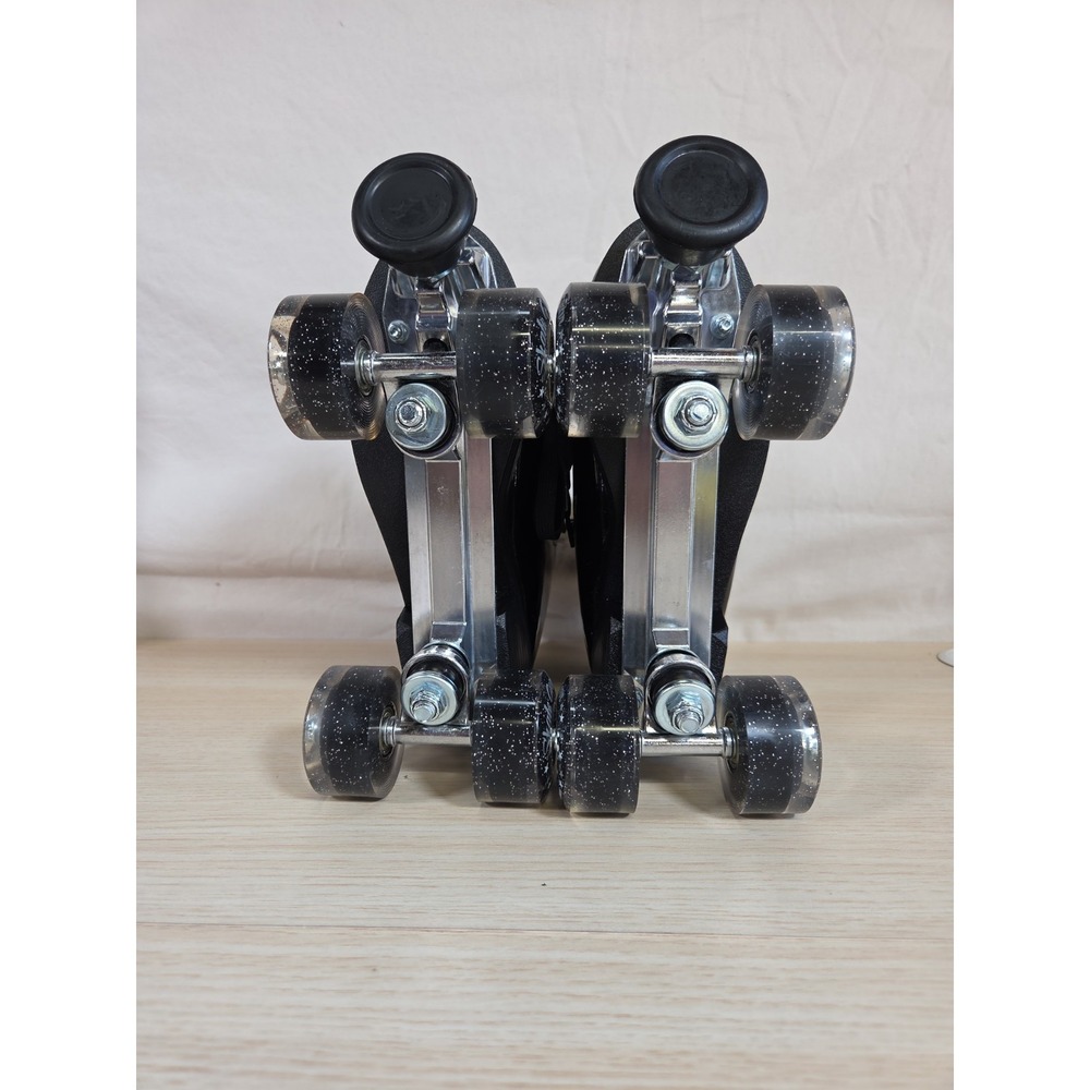 Skate Gear Black Glittery Roller Skates for Women Size 7 - Picture 9 of 12